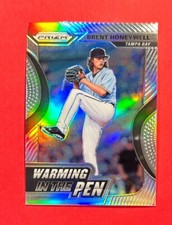 Brent Honeywell ~ 2020 Panini Prizm ~ Warming in The Pen Silver Prizm #WIP-7