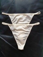 LOT DE 2 STRINGS MARQUE WONDERBRA TAILLE 2 COLORI CREME REF 8017