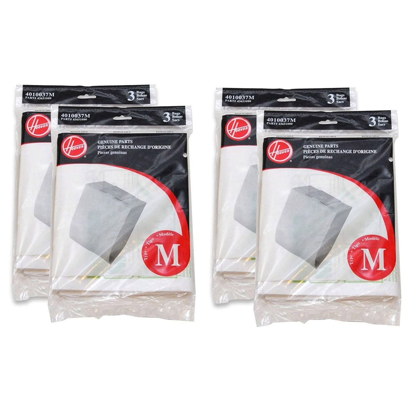 Fits For Hoover Type M Vacuum Bags Fits For Fits All Dimension Cleaners