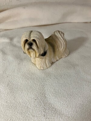 Vintage 3'' Lhasa Apso Dog Figurine by Living Stone Inc. 2002