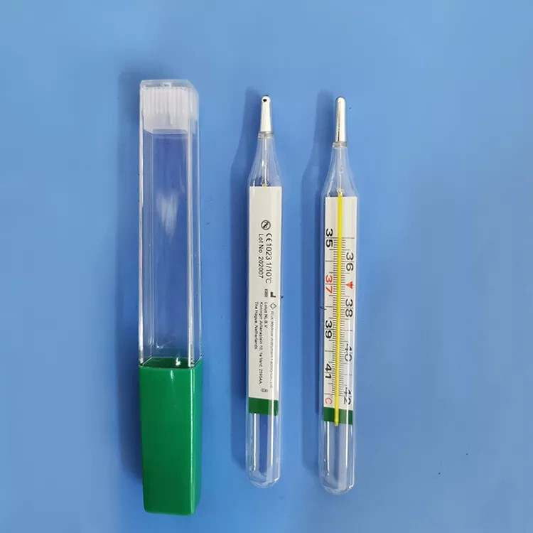 Quecksilberfreies Glas medizinisches Thermometer Fieberthermometer