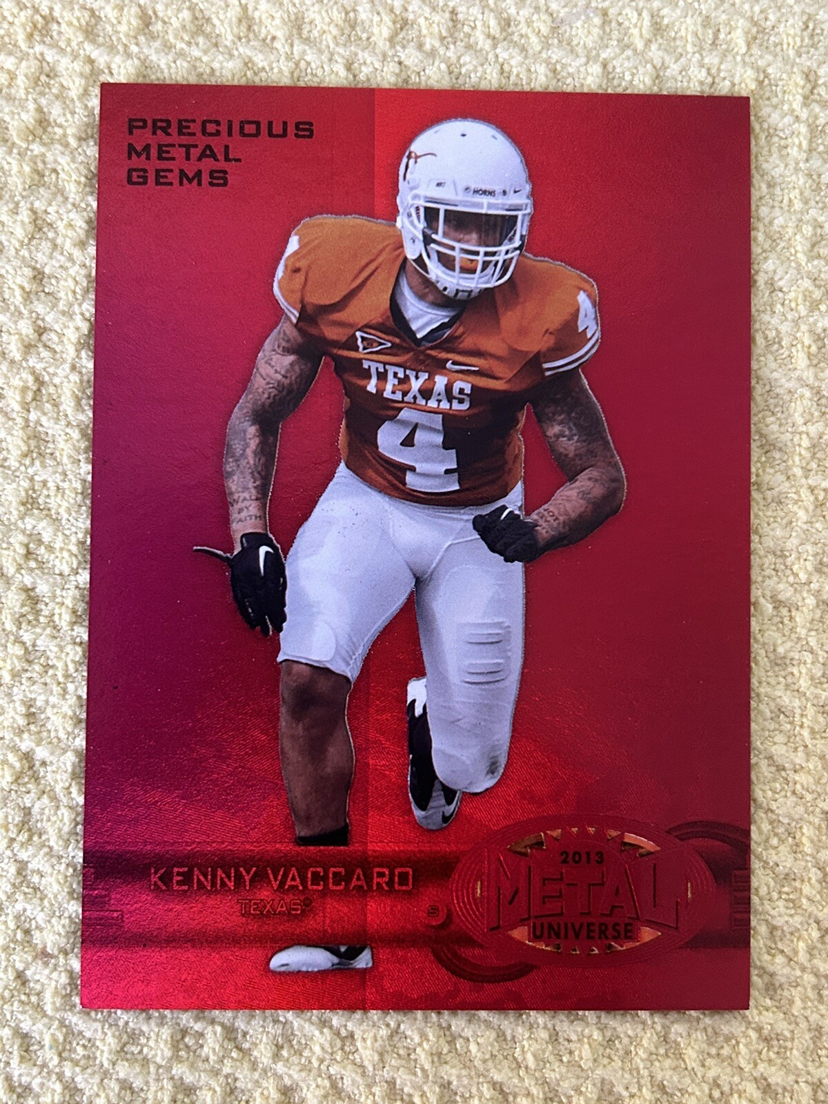 Kenny Vaccaro Fleer Retro 1997-98 Metal Universe #M135 Precious Metal Gems Red