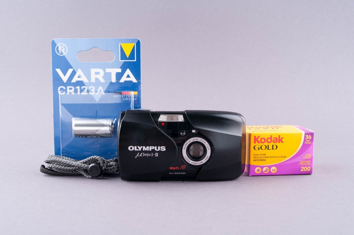 Olympus Mju II Stylus Epic DLX 35mm Black Point & Shoot Film