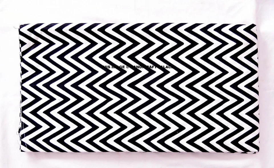 200 Meter Indian Floral Cotton Fabric Apparel Fabric Hand Block Print Sewing Art - Image 4 of 4