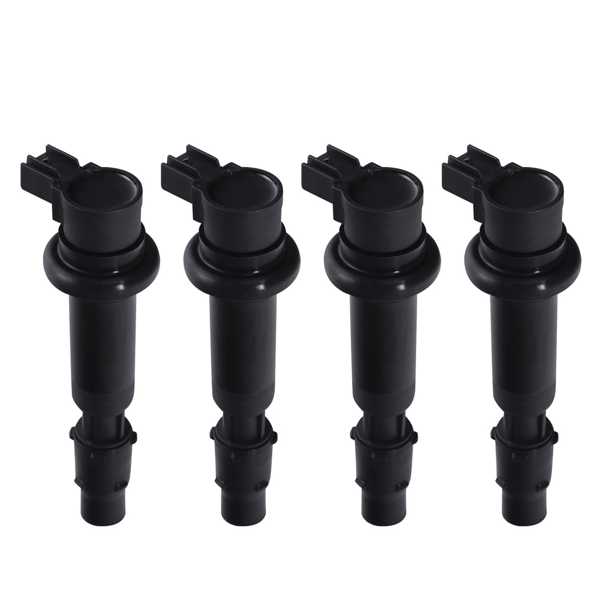 Black 4 x Ignition Coils Fit For Kawasaki Ninja ZX-6R ZX6R 00-02