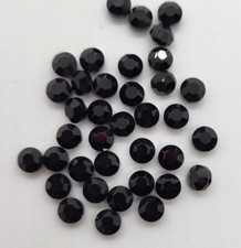 Swarovski Crystal Jet Black Lentil 5100 Beads; 5mm or 6mm; Vintage