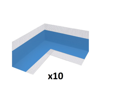 5m - 100m AQUA BUILD Wasserdicht Tankband Nassraumsystem Bad Dusche 1-blau