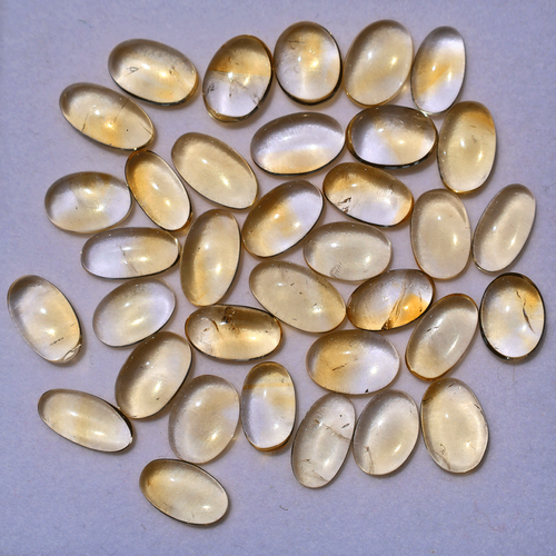 Wholesale 35 Pcs Natural Citrine Untreated 12-14.8mm Oval Cabochon Gemstones Lot - 第 8/13 張圖片