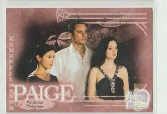 Charmed Destiny Paige TV Trading Card Rose McGowan #30 Collectible  