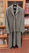 Giacca con Vestito Donna Grigio Lana Promod taglia 44 Smanicato scollo a V