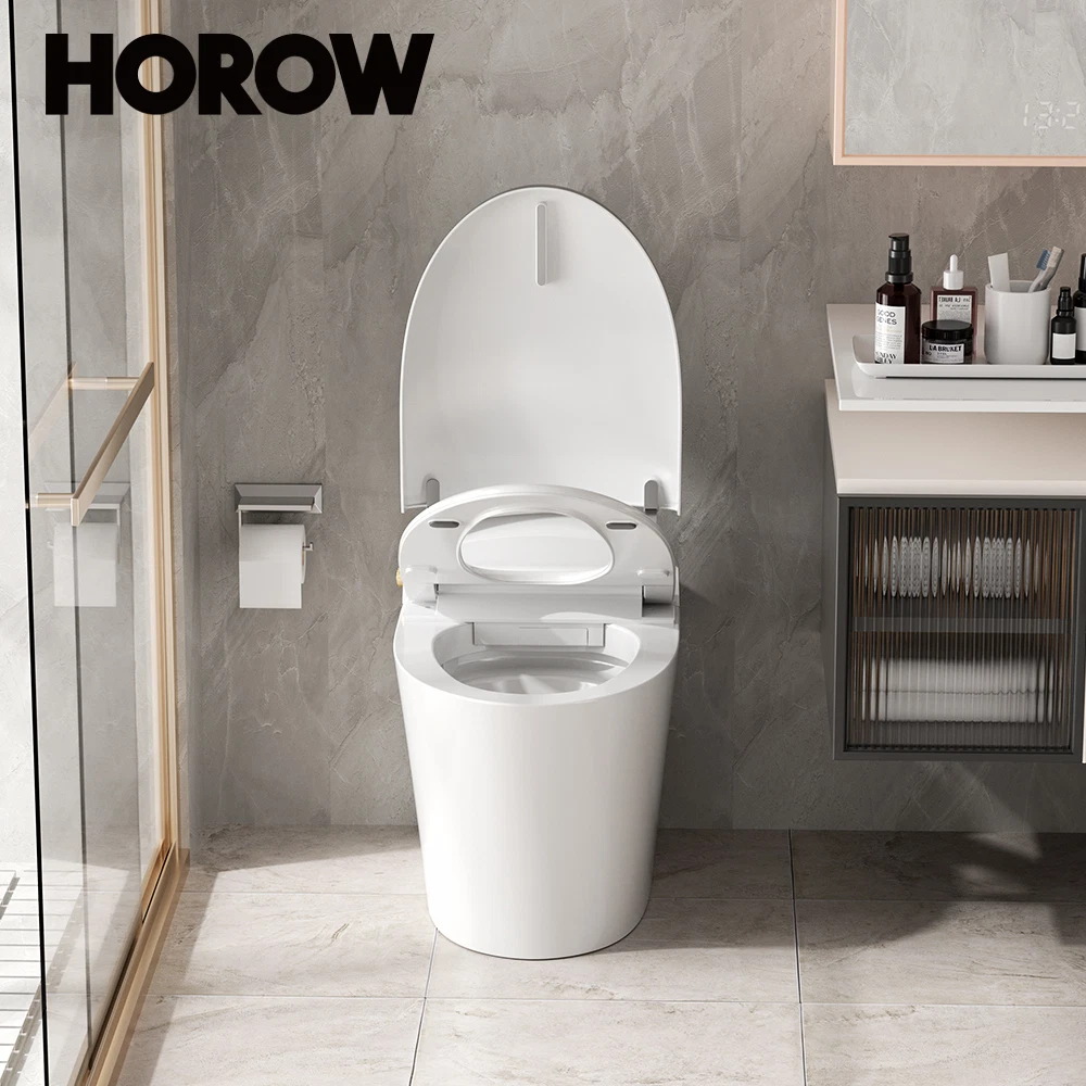 HOROW Smart Toilet Washing Bidets Elongated One-Piece Tankless Toilet  Dual-Flush | eBay