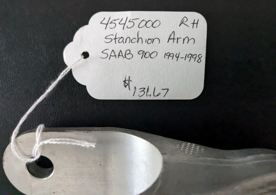 SAAB 4545000 / 4483806 NOS Genuine OEM RH Stanchion Arm 900NG 1994-95 MAKE OFFER - Image 3 of 3