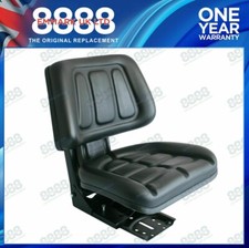 Black Suspension Seat + Height Weight Adjustment for Case International Tractor