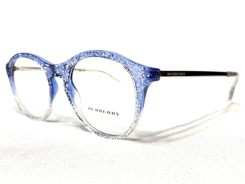NEW Burberry BE2287 3772 Womens Gradient Blue Round Eyeglasses Frames 48/19~140 - Picture 2 of 6