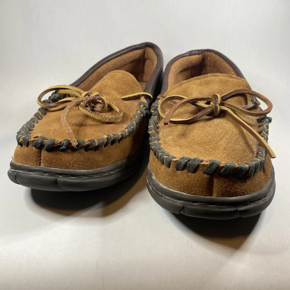 L.B.Evans 1131 Altin Terry Hombres Zapatos Sin Cordones Marrón Hogar Comodidad Zapatillas Talla 9 M Foto 2 de 4