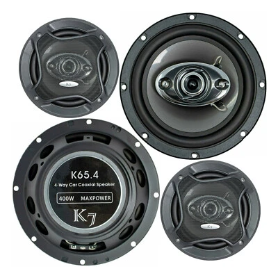 4x Audiotek Elite 800 Watts 6.5" 4Way Car Audio Stereo Coaxial Speakers