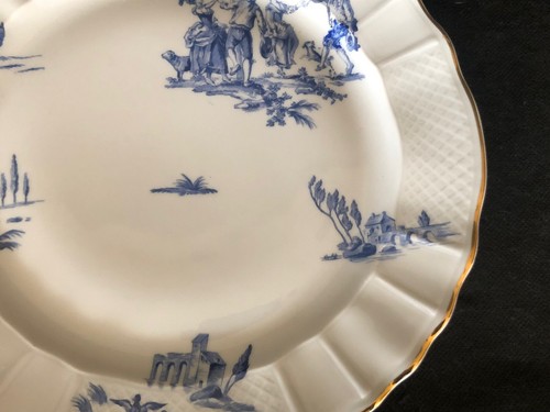 6 ASSIETTES À DESSERT + 1 ASSIETTE Bernardaud LIMOGES Modèle Marie ANTOINETTE - Imagen 15 de 20