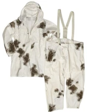 Mil-Tec Poly Cotton Snow Camo Suit - Large