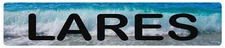 Lares Puerto Rico Beach Playa View Aluminum Euro Style Car License Plate