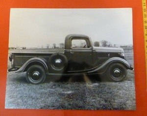 Details About Vintage Black White 16 X 20 Photo Of A Old Ford Truck
