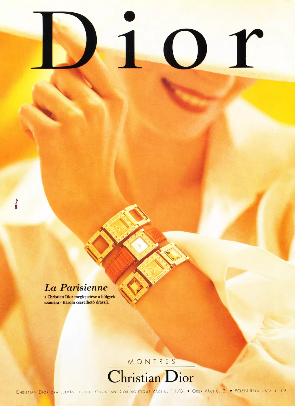 Publicité promo DIOR WATCH MAGAZINE #01 ORIGINALE 1998 