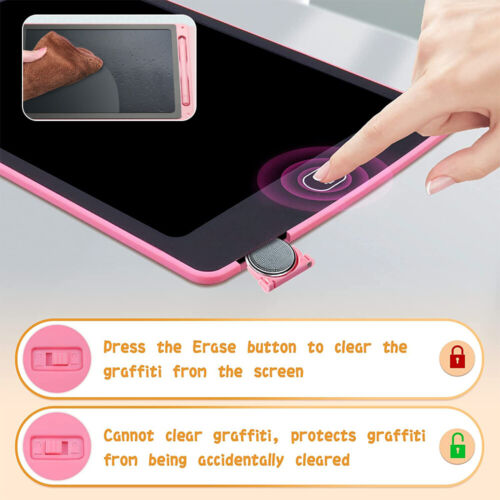 LCD Writing Tablet Electronic Drawing Notepad Doodle Board Kids Gift 16'' OZ - Picture 4 of 16