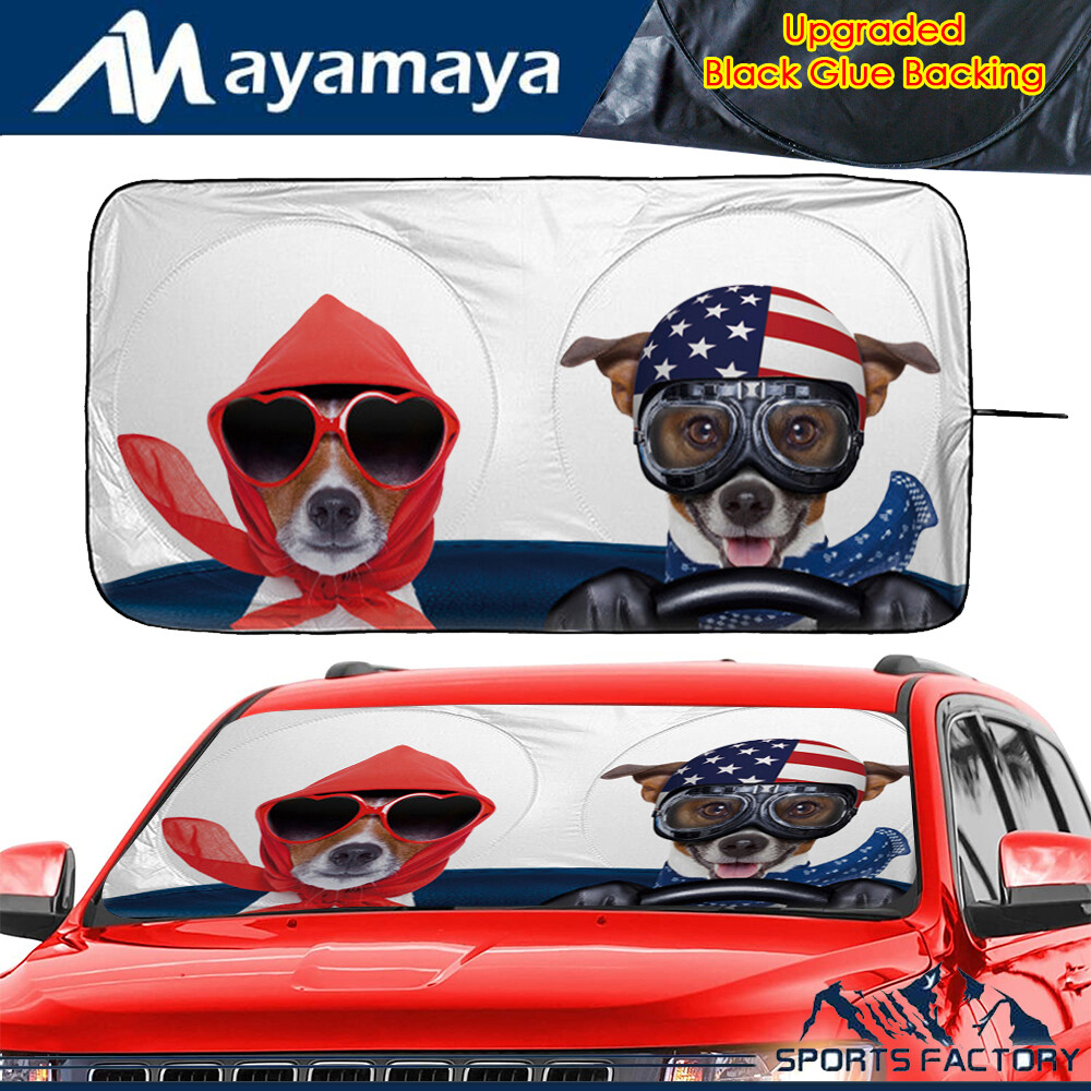 Cute Puppy Print Car Windshield Sun Shade 2 Free Suction - Temu Cute Puppy Print Car Windshield Sun Shade 2 Free Suction - Temu