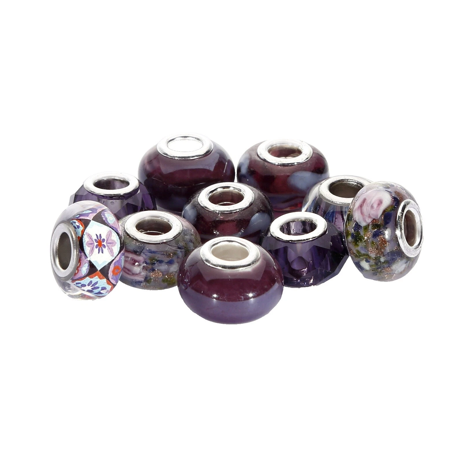 Vidrio Rondelle Cristal de Murano Cuentas Para Hacer Joyas