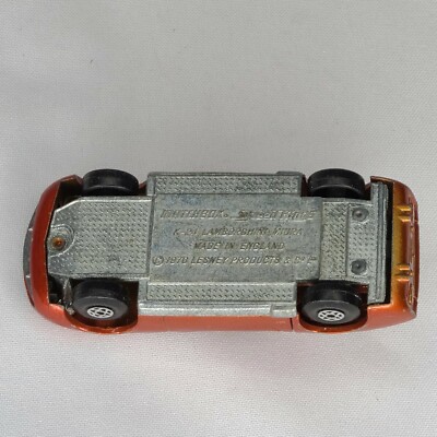 1970 Lesney Speed Kings Matchbox Lamborghini K-24 Miura Orange HTF