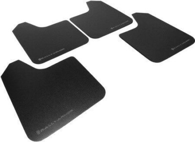 Rally Armor Basic Mud Flaps Black w/ Black Logo for 03-08 Forester MF5-BAS-BLK