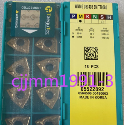 New In Box 10PCS/Box CCMT09T304FG CT3000 Taegutec CNC Blade - Foto 7