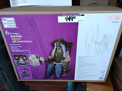 Home Depot Holiday Accents 6.5 ft. Animated LED Rocking Chair Swamp ...