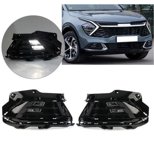 Front Bumper LED Fog Light DRL Driving Light Fit For Kia Sportage LX EX SX 23 24 - Picture 14 of 22