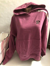 Victoria's Secret PINK Ivy Fleece Campus Pullover Hoodie Color Mauve Pink NWT