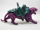 Vintage MOTU Panthor & Saddle Action Figure He-Man BAD FLOCKING RUBS