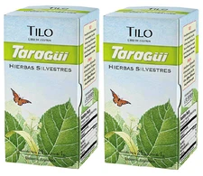 TARAGUI Te de Tilo x 25 | Linden Tea 25 Bags - Gluten Free - 2 PACK