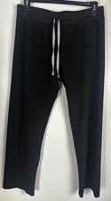 FIGS Livingston Technical Scrub Pants Women's Black Stretch Sz L Medical
