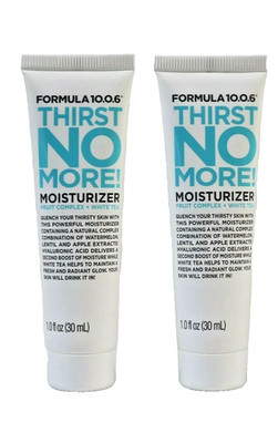 2x Formula 10.0.6 Thirst No More! Face Moisturizer Travel Size 1 fl oz Sealed