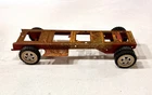 1960's Tonka Truck 14" Long Chassis/Frame w/ Rubber Tires & 5-Spoke Hub Caps