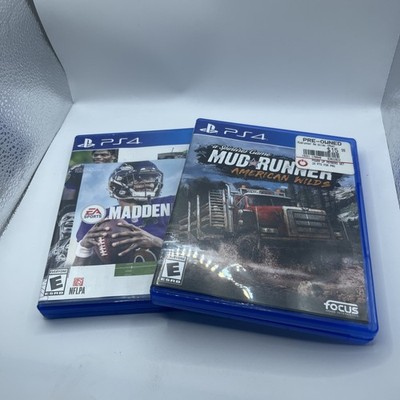 Spintires MudRunner - American Wilds Edition & Madden 21 PlayStation 4 Game Lot