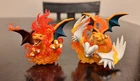 Charizard & Reshiram Mini Figure LOT OF 2- Pokémon TCG Collection Figures - USED