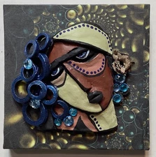 Abstract - Wall Sculpture - Wall Art - Modern Art - 6” X 6” - Contemporary Art 