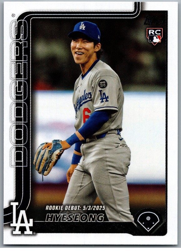 #US312 Hyeseong Kim, Los Angeles Dodgers - Rookie Debut 2025 Topps Update Base