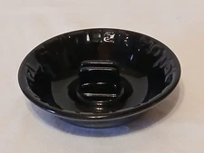 Vintage black glass table Ashtray