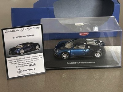 AUTOart Bugatti EB 16.4 Veyron Showcar 1:64 Brilliant Blue/Black