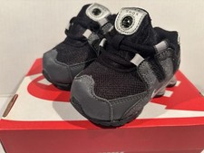 Nike Shox NZ SMS TD Size 4C Toddlers Black Silver Athletic Shoe 488308 029 NWB
