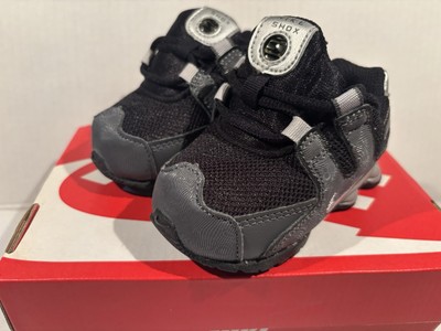 Nike Shox NZ SMS TD Size 4C Toddlers Black Silver Athletic Shoe 488308 029 NWB