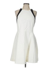 Halston Heritage Women White Cocktail Dress 10