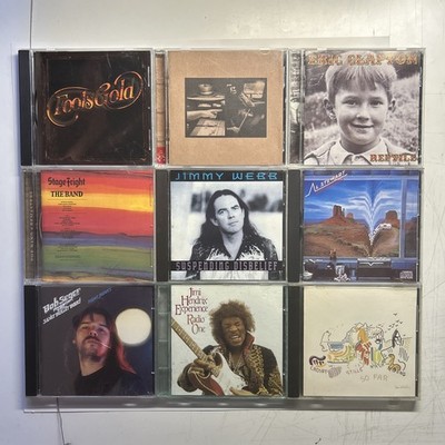 Lot Of 9 Classic Rock CDs Clapton Bob Seger CSNY The Band Hendrix Tom Petty