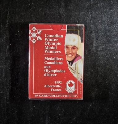 1992 BNA Canadian Winter Olympic Medal Winners Factory Sealed 49 Card Set